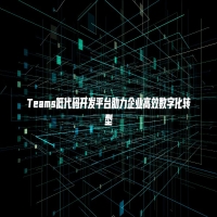 Teams低代码开发平台助力企业高效数字化转型