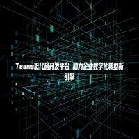 Teams低代码开发平台 助力企业数字化转型新引擎